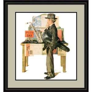 Jazz it Up by Norman Rockwell   Framed Artwork 