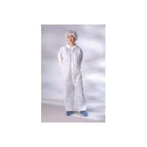   Coverall, Spunbond Polypropylene, Elastic Wrists and Straight Ankles