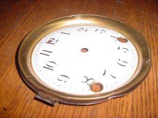 Antique Schoolhouse Drop Regulator Clock Hinged Bezel for Restoration 