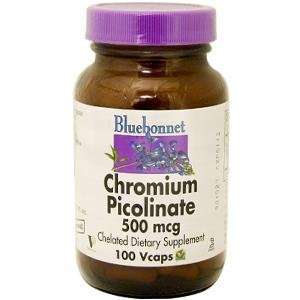  BLuebonnet   Chromium Picolinate 500mcg   100 Veg Caps 