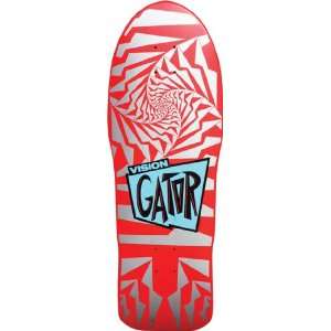  Vision Gator 2 Skateboard Deck   10.25 Red/Silver: Sports 