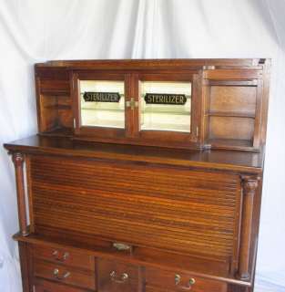 Antique Oak Dental Cabinet   American Cabinet Company Fancy  