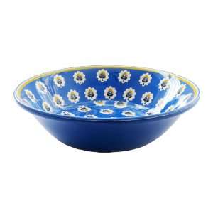 Le Cadeaux Melamine Fleur de Provence Blue Cereal Bowl:  