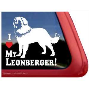  I Love My Leonberger ~ Leonberger Vinyl Window Auto Decal 