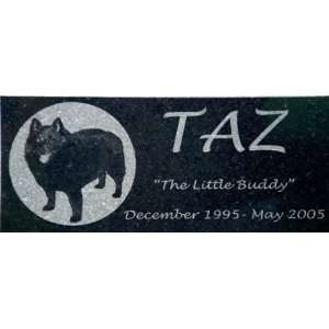  Personalized Granite Pet Marker 12 x 6 Kitchen & Dining