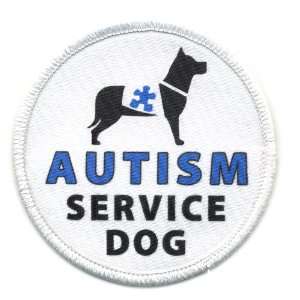   SERVICE DOG Blue Medical Alert 2.5 inch Sew on Patch: Everything Else
