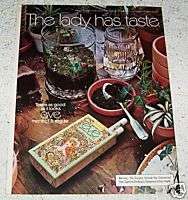 1973 Eve cigarette Cigarettes  Lady has Taste 1 PAGE AD  