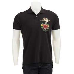 Ed Hardy Mens Three Roses Polo Shirt  Overstock
