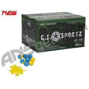 GI Milsim 2 Star Paintball Case 2000 Rounds   Yellow Fill  