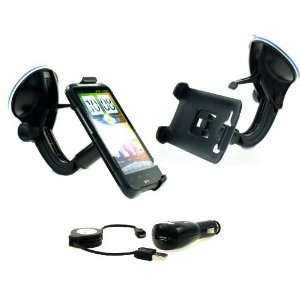  Buybits Car Kit for HTC Desire HD with Rigid Windscreen 