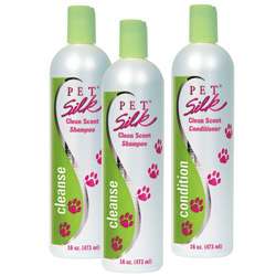 Pet Silk Clean Scent Shampoo and Conditioner  