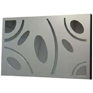  Silver Shapes 29 Wide Metal Frame Wall Mirror