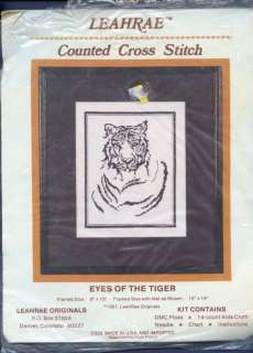 Eyes of the Tiger Cross Stitch Kit Leahrae Originals  
