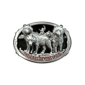  Wolf Call of The Wild Belt Buckle