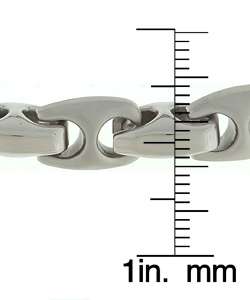 Stainless Steel Mariner Link Necklace  Overstock
