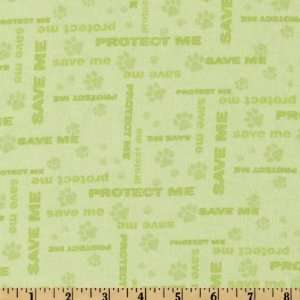  44 Wide Protect Wildlife Flannel Green Fabric By The 