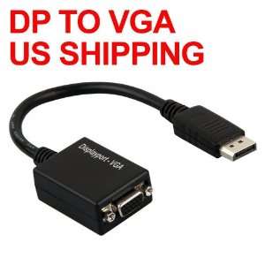 : DP Displayport Display Port to VGA Cable Converter Adapter for Dell 