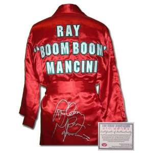Ray Mancini Autographed Custom Name Model Robe with Boom Boom 
