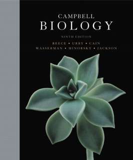 Campbell Biology 9E Reece Urry 9th Edition 2011 New 9780321558145 