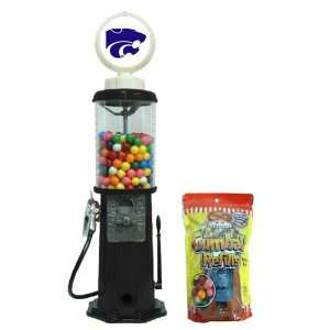 Kansas State Black Retro Gas Pump Gumball Machine:  Sports 