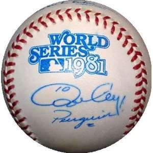 Ron Cey 1981 World Series autographed Baseball inscribed 