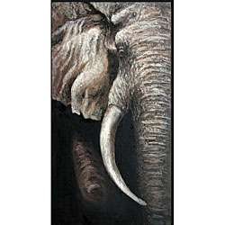 Hand painted Elephant Gallery wrapped Canvas Art  Overstock