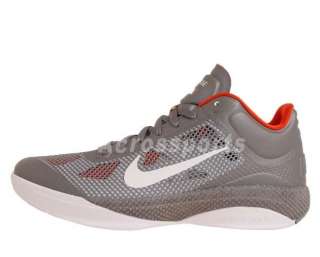Nike Zoom Hyperfuse Low Grey Orange Basketball Shoes 452872005  