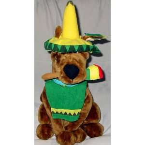  Scooby Doo Mexico Plush w/Sombrero, Maracca and Poncho 