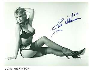 Autographed JUNE WILKINSON In Cheesecake pose  