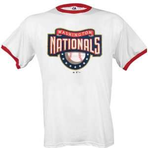  Washington Nationals Logo Ringer T Shirt: Sports 