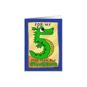   for 5 year old Grandson  Number Five Shaped Dragon Card: Toys & Games