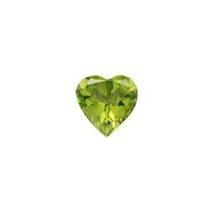  6 mm 0.84 Cts Peridot Heart AAA Jewelry