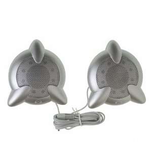  Universal  Stereo Speakers   Silver   