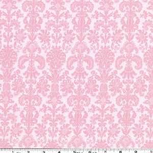  44 Wide Love Song Damask Pink Fabric By The Yard Arts 