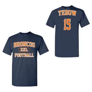  Tebow Name and Number Youth and Adult Navy T Shirt by BBG 