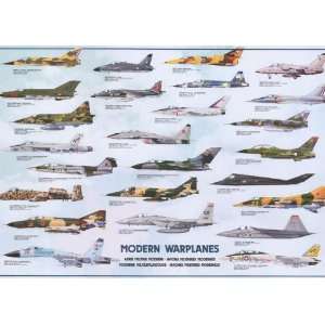   Modern Military   Warplanes of the World 27x38 Poster: Home & Kitchen