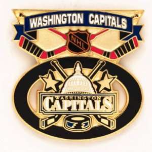  WASHINGTON CAPITALS OFFICIAL LOGO LAPEL PIN: Sports 