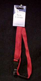 Lanyard Neck Style ID Badge Holder Red Bull Nose New  