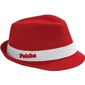    Red Fedora Hat   POLSKA   7 US (56 Euro): Patio, Lawn & Garden