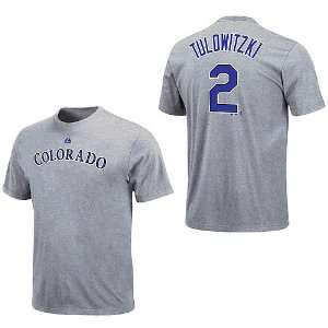  Colorado Rockies Troy Tulowitzki Road T Shirt By Majestic Athletic 