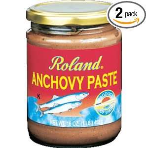 Roland Anchovy Paste, Fancy, 16 Ounce Glass Jars (Pack of 2)  