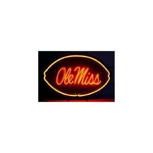 Ole Miss Rebels Football Neon Sign 