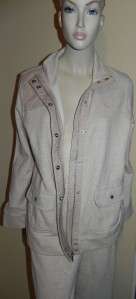 NWT Ralph Lauren Beige Jacket/Pants Twinset Two piece size Jacket 1X 