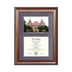  Southwest Texas State University Suede Mat Diploma Frame 