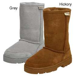 Bearpaw Womens Suede and Shearling Boots  Overstock