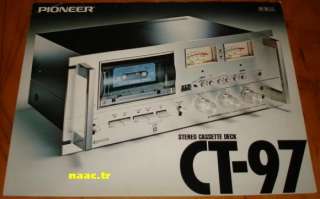 PIONEER CT 97 CT F 9191 SPEC SYSTEM VERSION JAPAN BRC  