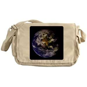    Khaki Messenger Bag Earth   Planet Earth The World 