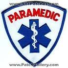 Paramedic Star of Life Ambulance EMT EMS Fire Patch