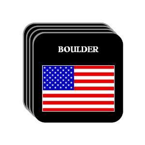  US Flag   Boulder, Colorado (CO) Set of 4 Mini Mousepad 