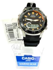 Black Casio Watch Outgear Marine Gear AMW 710 1A AMW710  